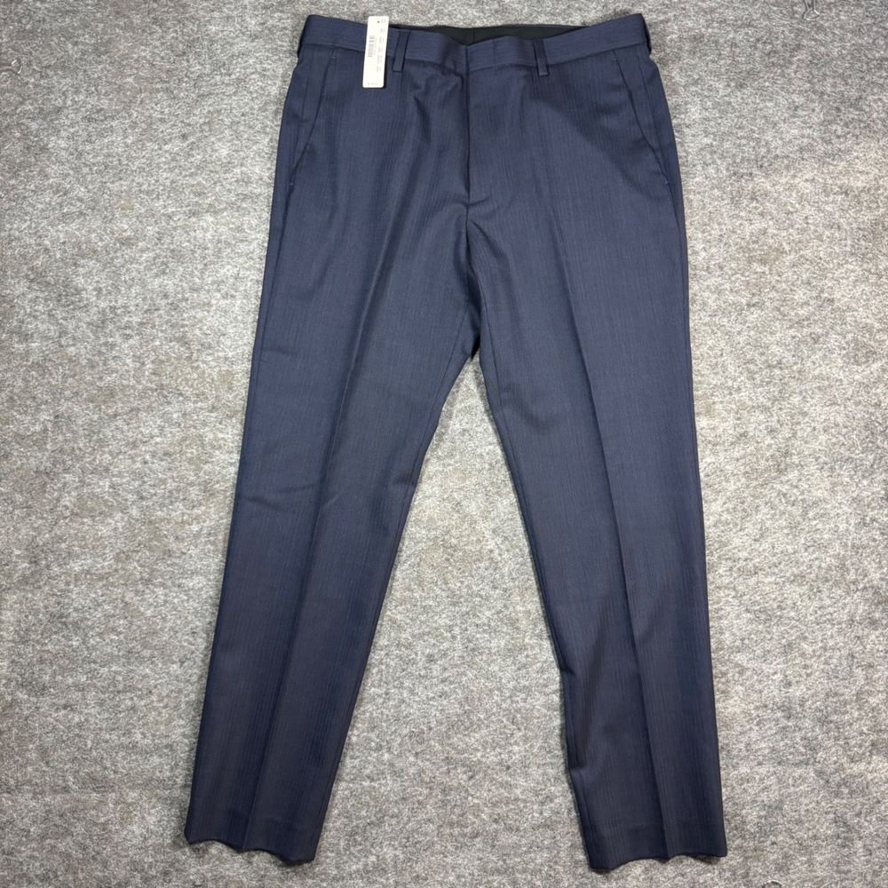 J.Crew Ludlow Slim Fit Dress Pants Mens 33x30 (Fits 34x30) Four Season Wool Blue